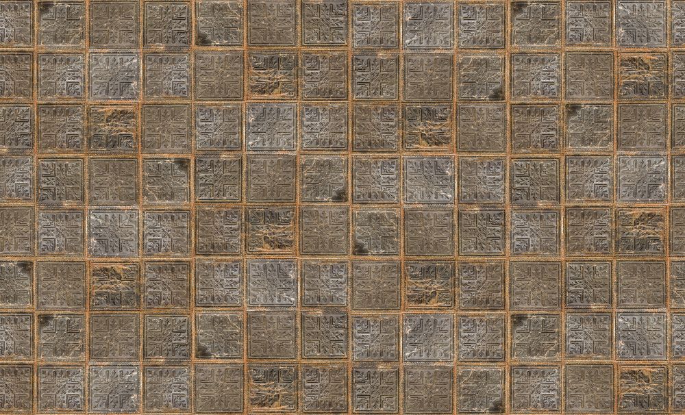 9507W_BrownPlates_PatternImage